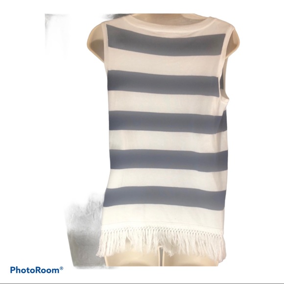 NWT Sail To Sable fringed sleeveless top XS - Picture 2 of 6
